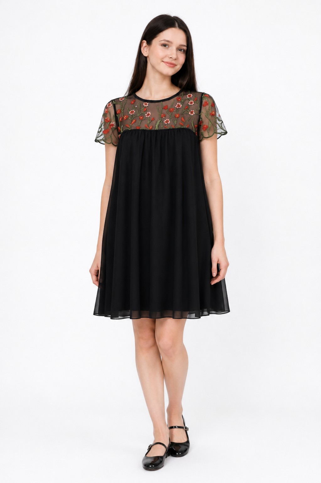 rochie neagra eleganta dama Larisa