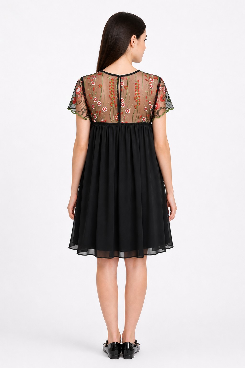 rochie neagra eleganta dama Larisa1