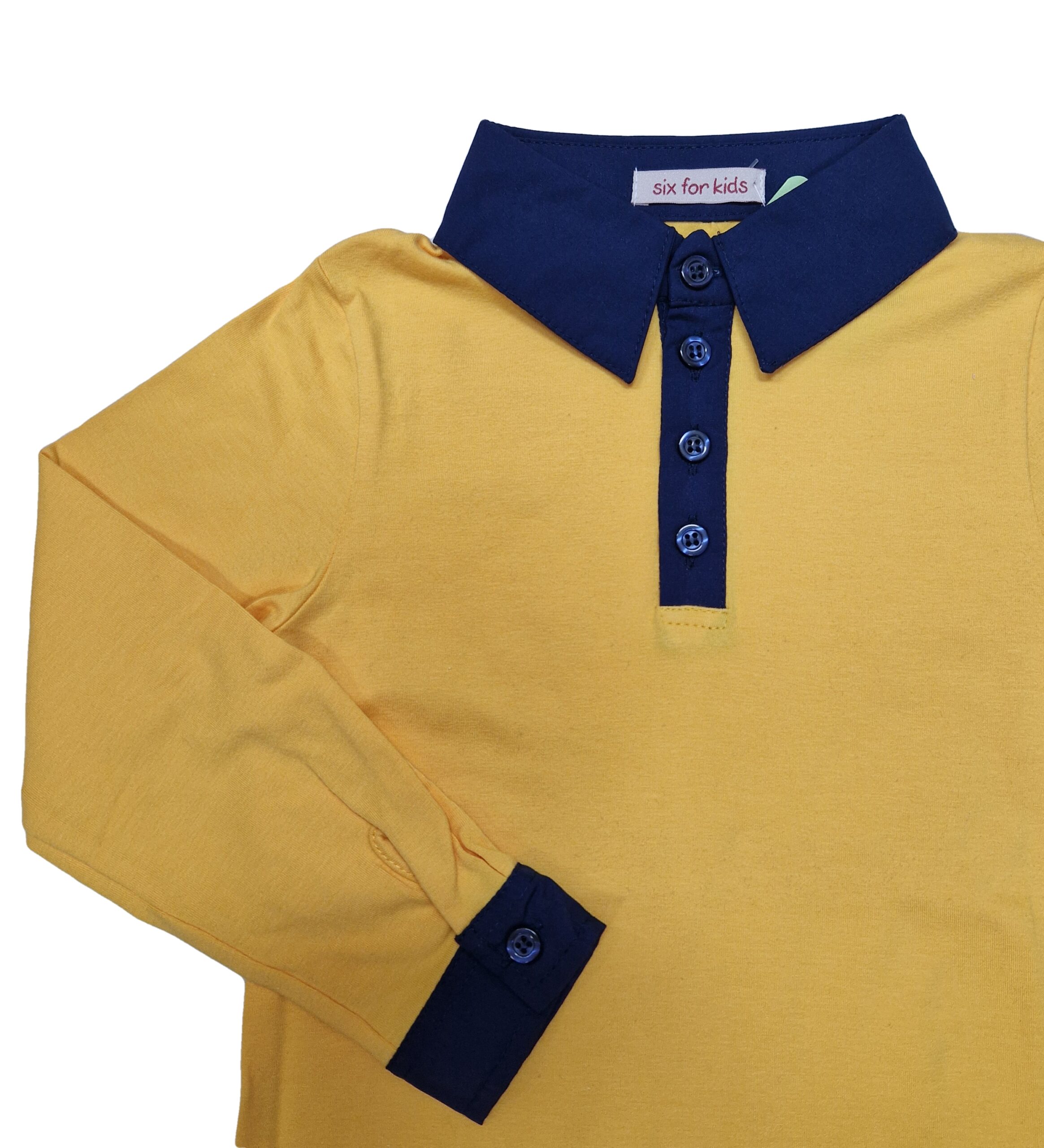 Bluza scoala POLO copii ROMA galben1