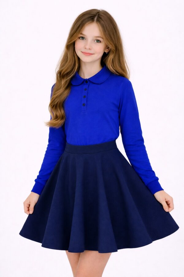 Bluza scoala fete GABRIELA indigo