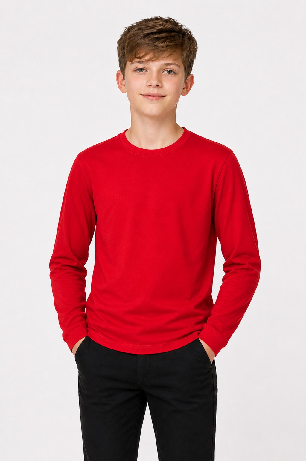 bluza rosie baieti adamo