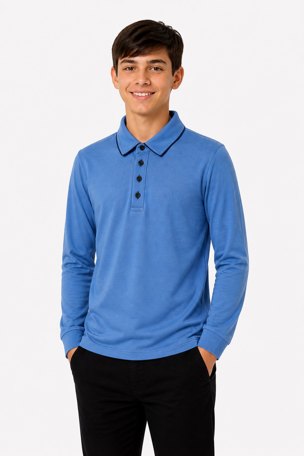 bluza scoala baieti Gabriel albastru