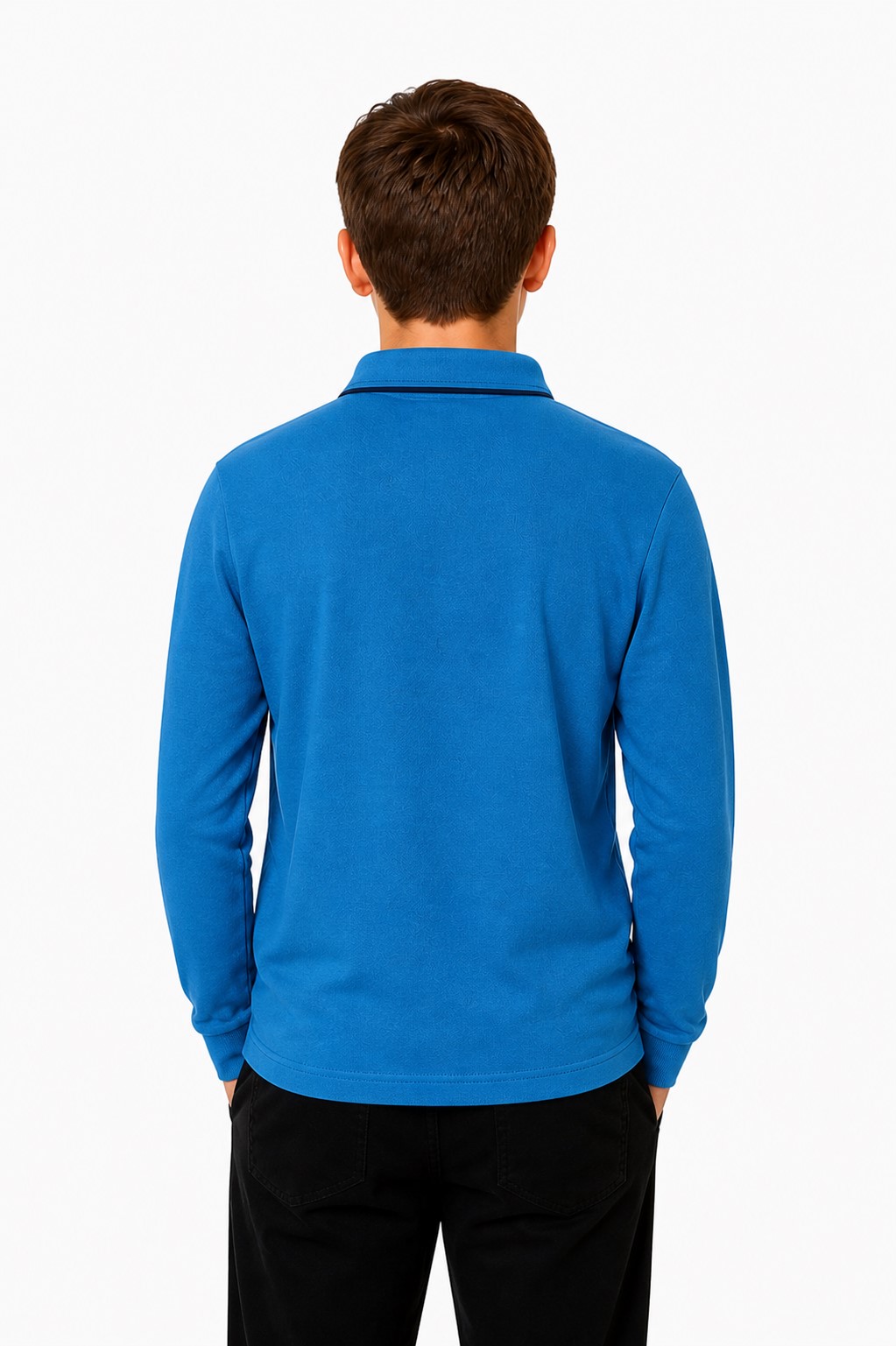 bluza scoala baieti Gabriel turcoaz2