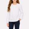 Bluza fete eleganta cu dantela ivory