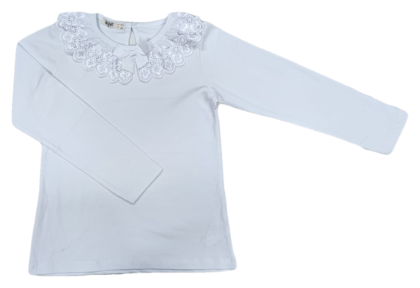 bluza fete alba dantela