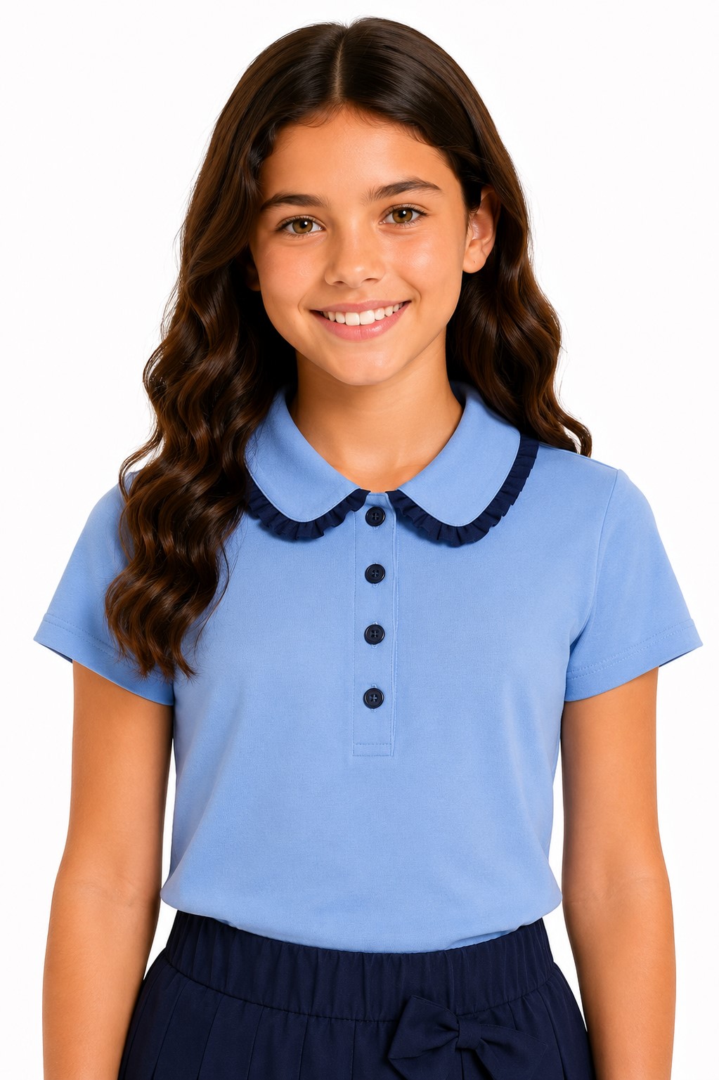 tricou fete Iulia albastru2
