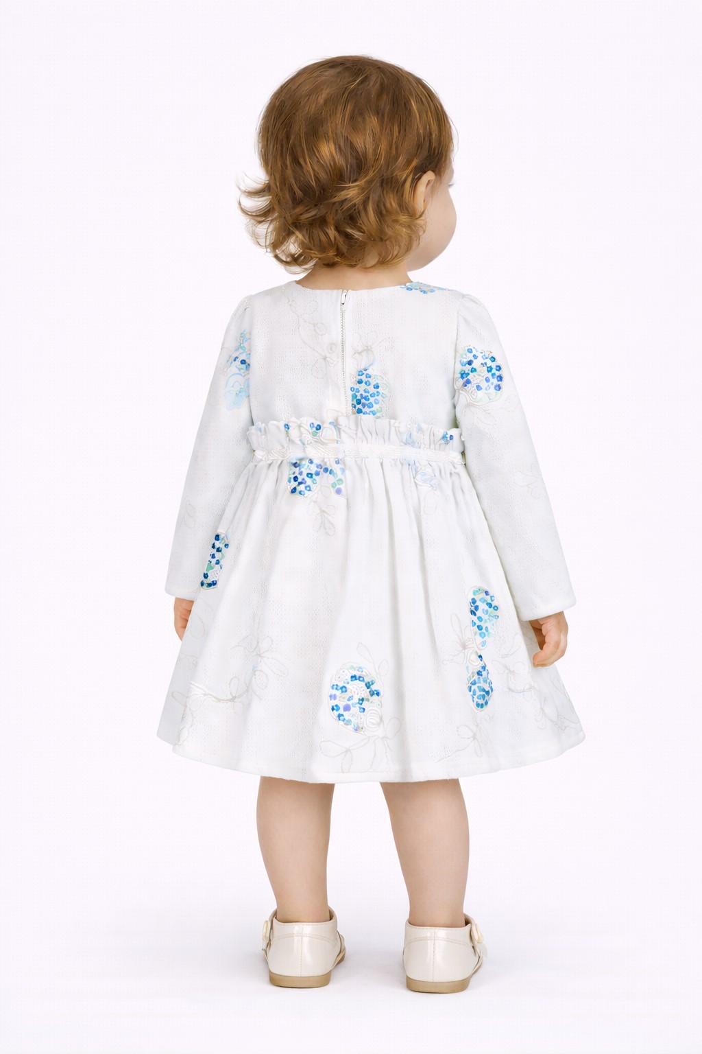 rochie fete catifea raiata Linda1