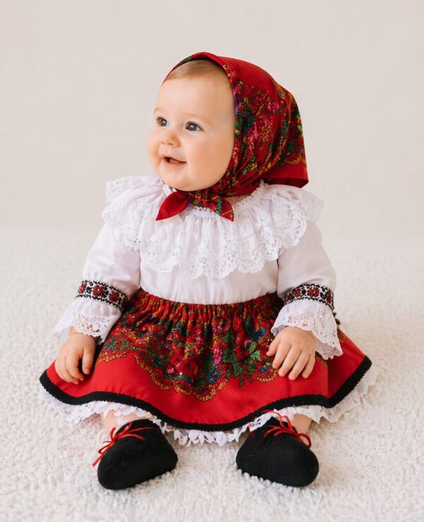 Costum popular botez fete TRADITII