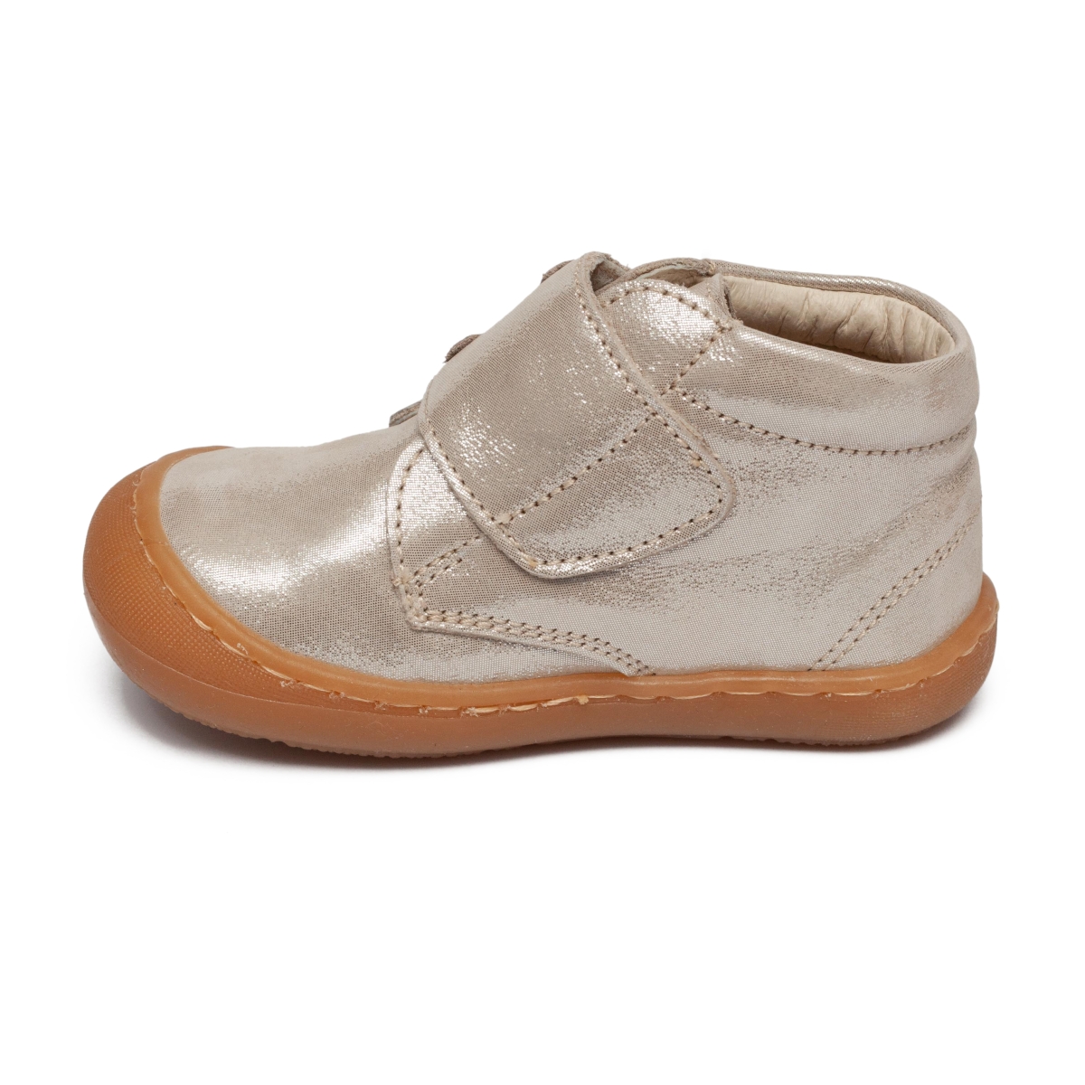 Ghete piele copii cu talonet si talpa flexibila TEDDY argintiu2