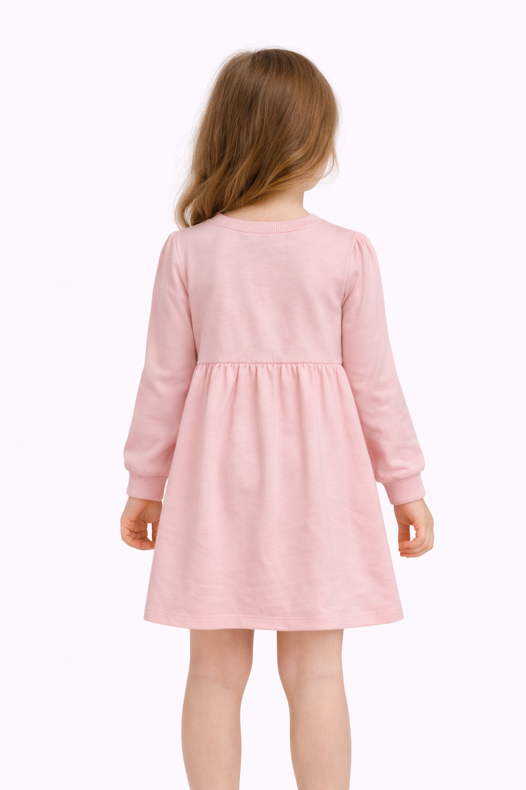 Rochie pentru fete, bumbac LITTLE HEART roz 2-6 ani1