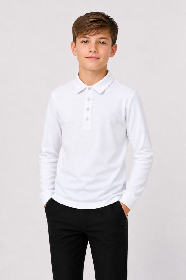 Bluza alba scoala baieti GABRIEL