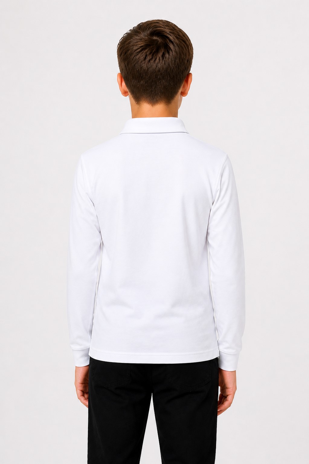 bluza alba scoala baieti Gabriel1