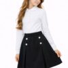 Bluza alba scoala fete GABRIELA