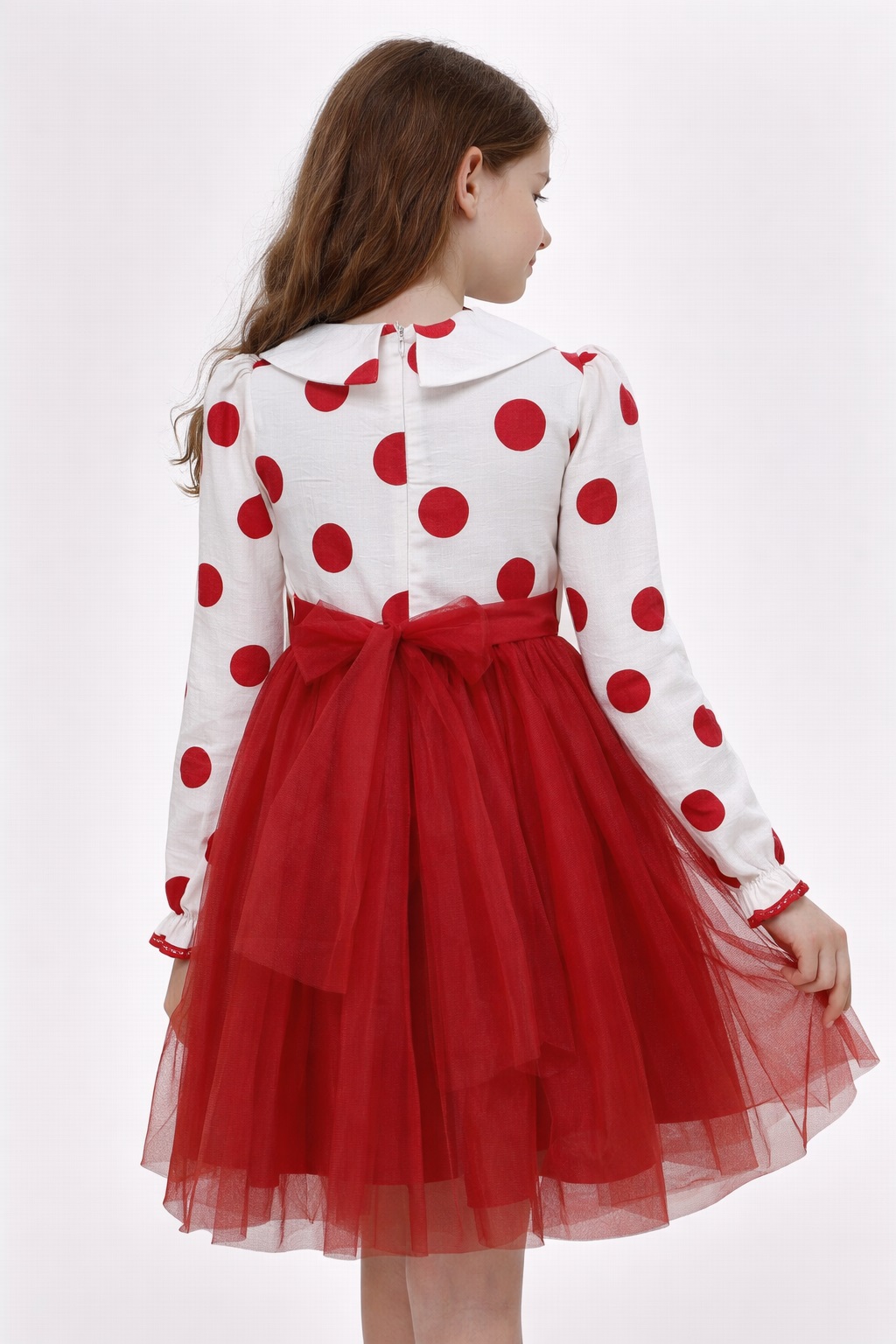 Rochiță elegantă fete SIMINA, model DOTS1