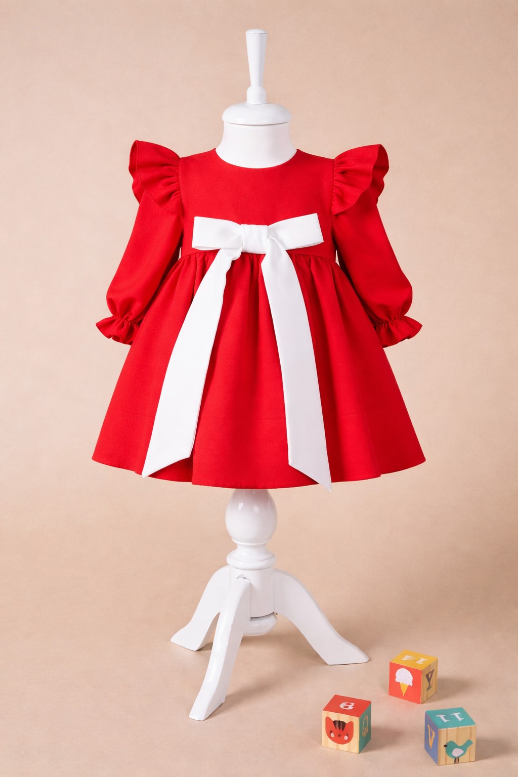 rochie rosie eleganta fete2