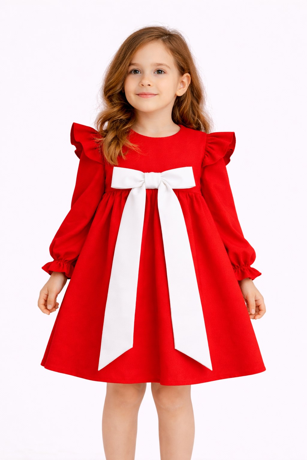 rochie rosie eleganta fete3