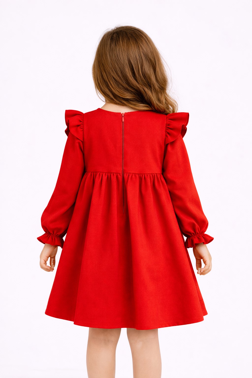 rochie rosie eleganta fete4