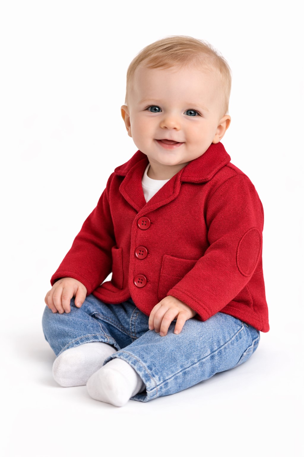 sacou bebe rosu