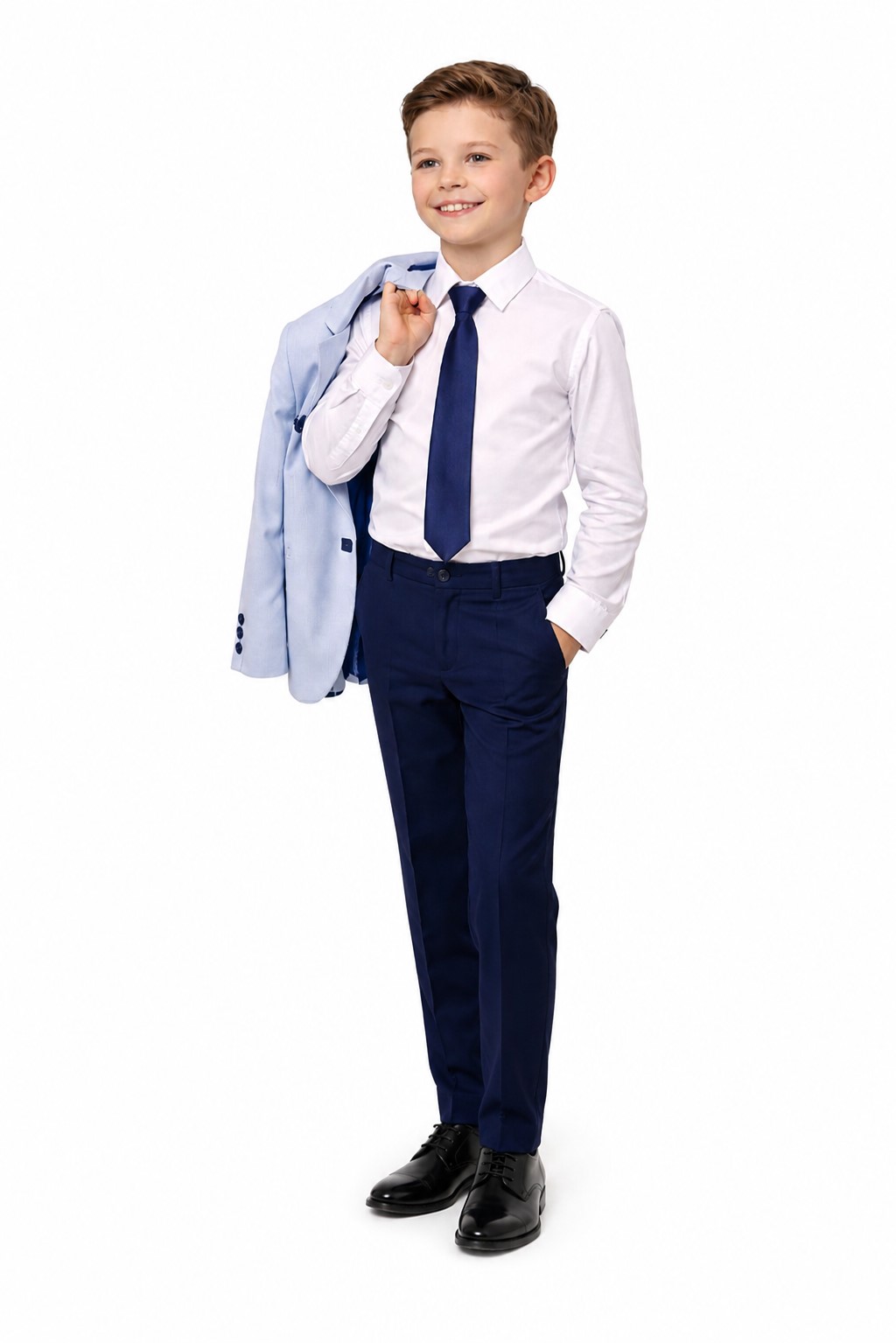 costum elegant baieti bleu1