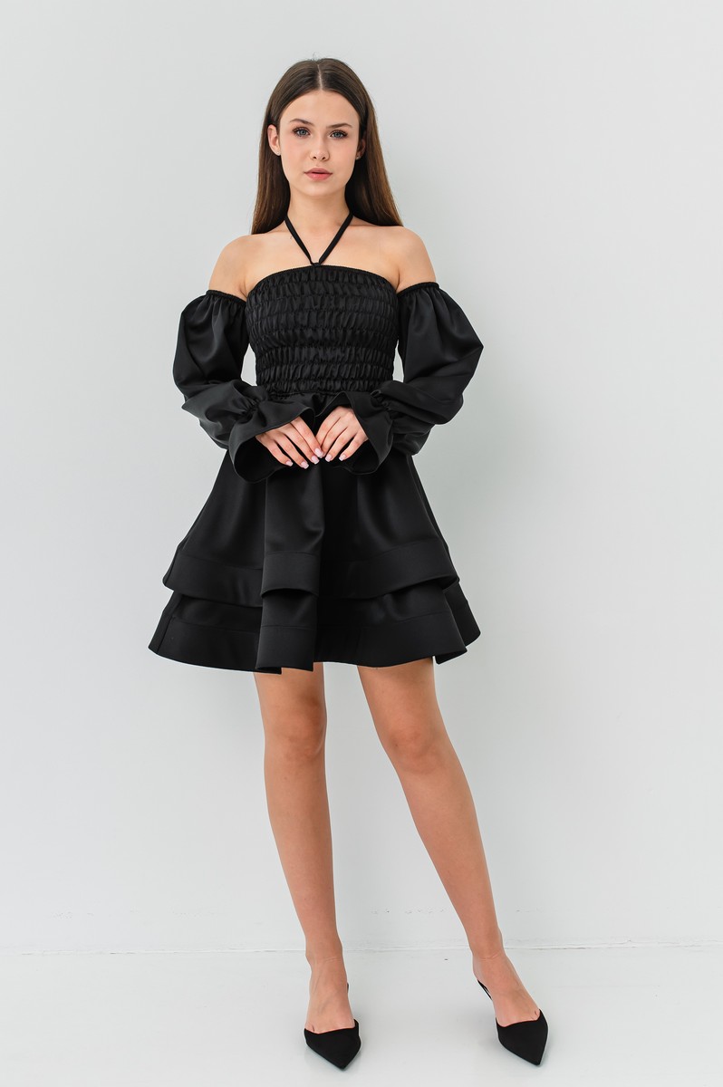 rochie eleganta fete neagra Lucy (4)