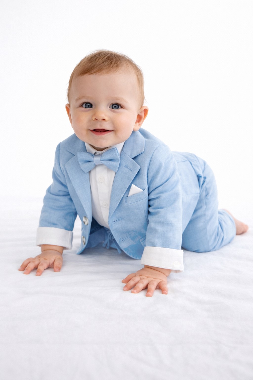costum botez baieti CAROL albastru ciel3