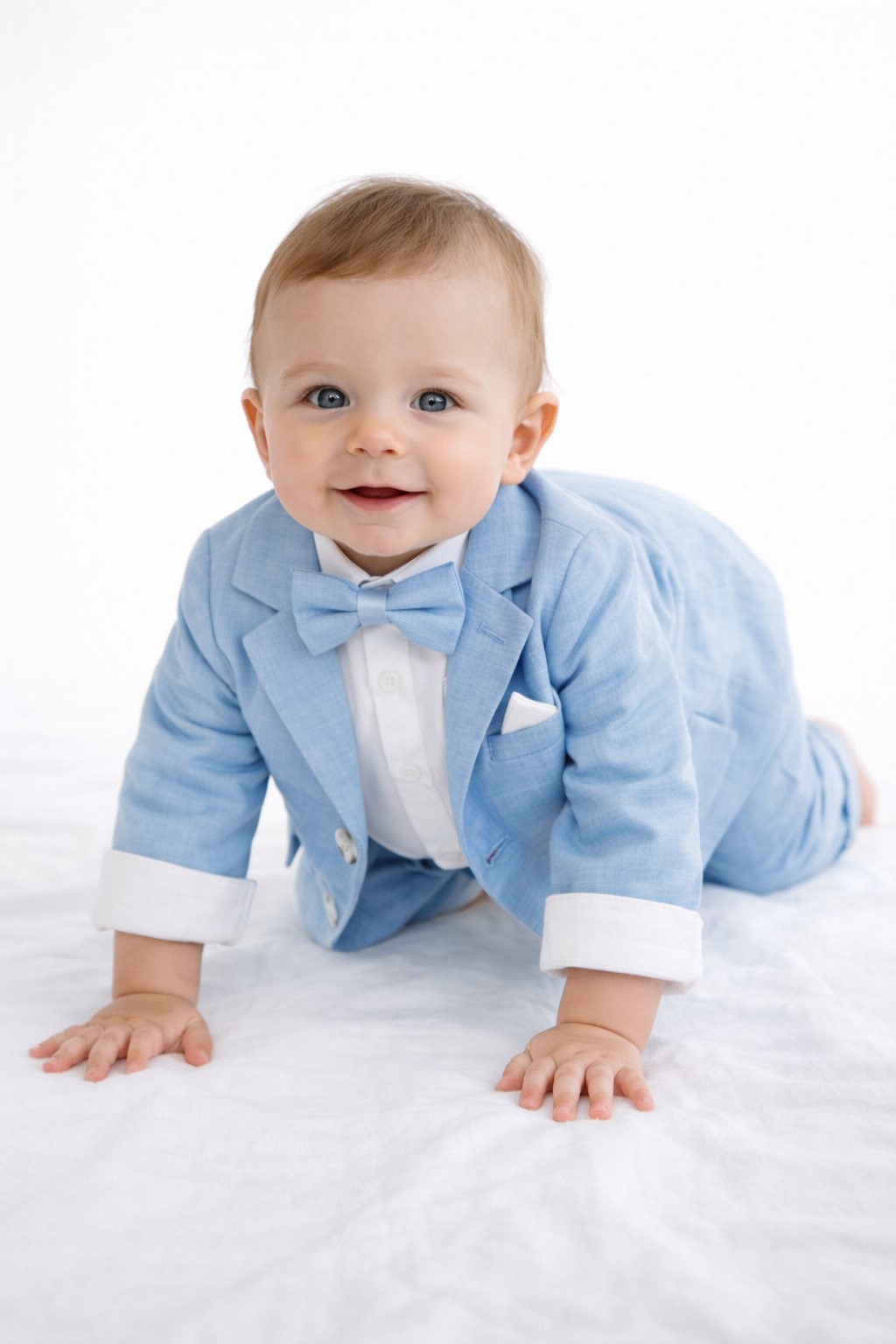 costum botez baieti CAROL albastru ciel4