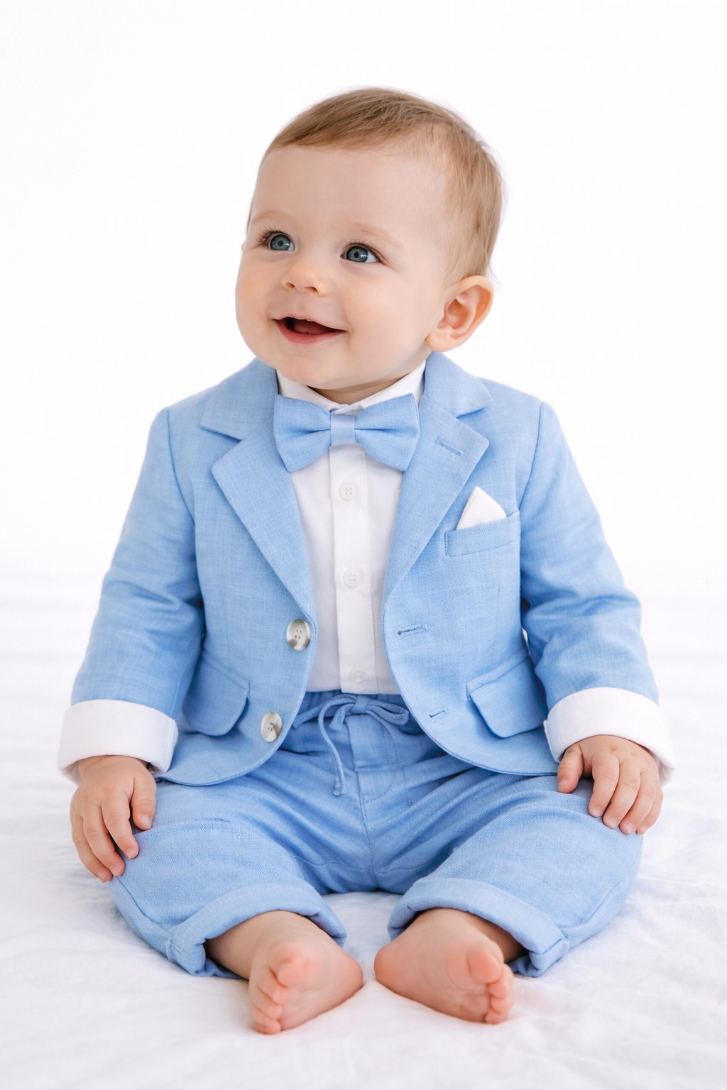 costum botez baieti CAROL albastru ciel5