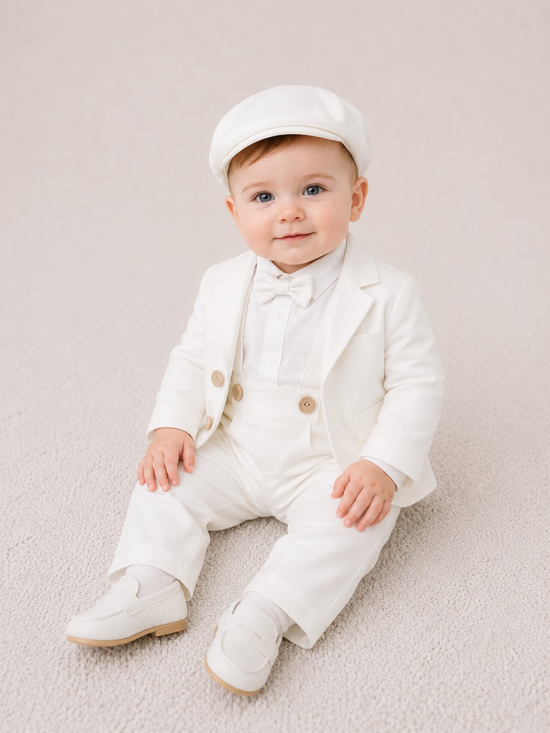 costum botez baieti Elias ivory