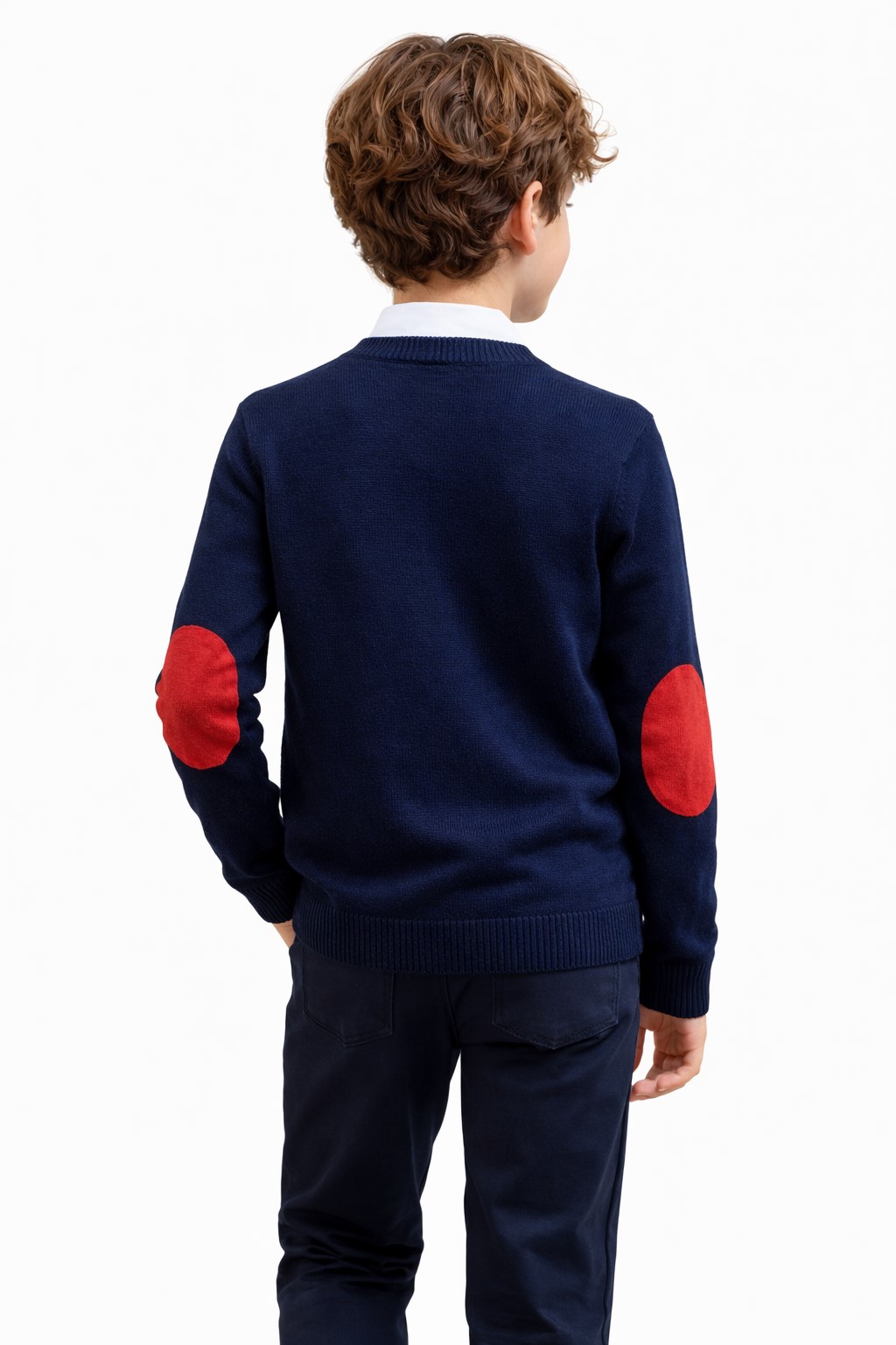 set uniforma cardigan dorel bleumarin cu rosu5