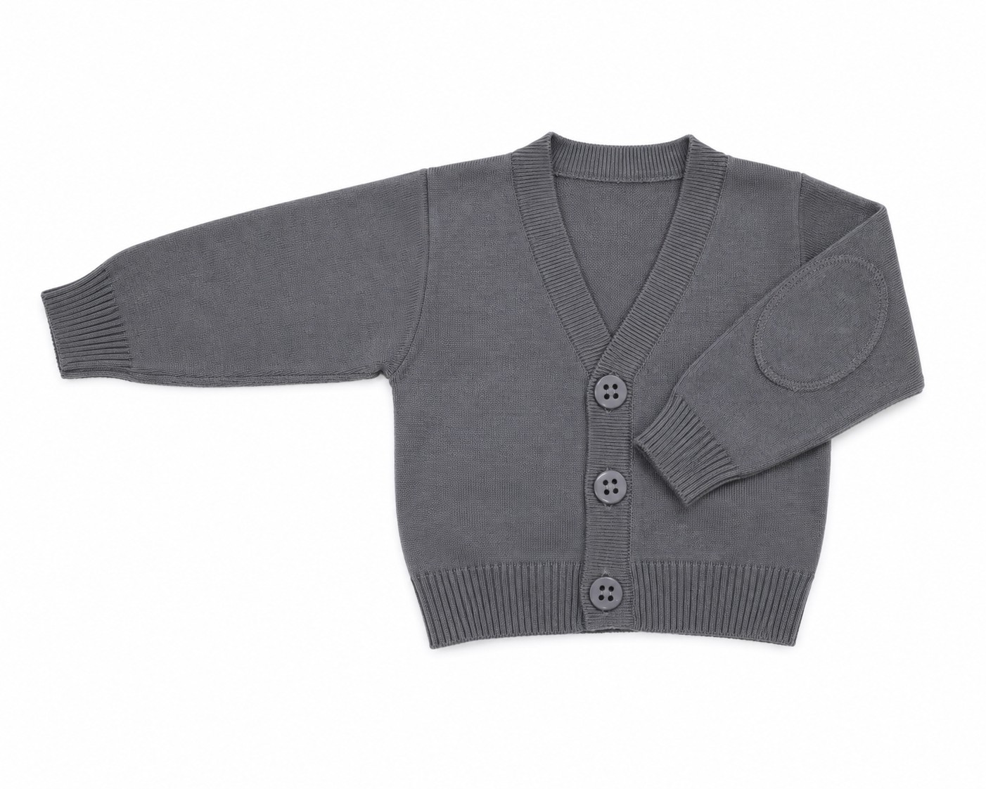 Cardigan baieti gri uni DOREL 5-16 ani 3