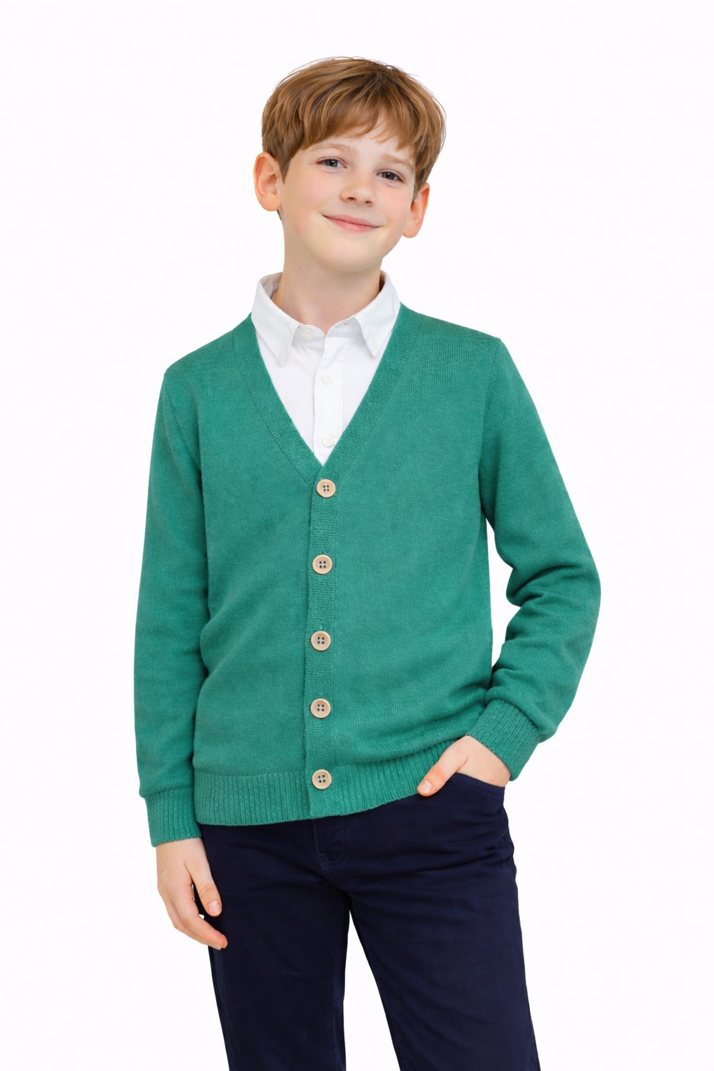 cardigan baieti verde scoala dorel