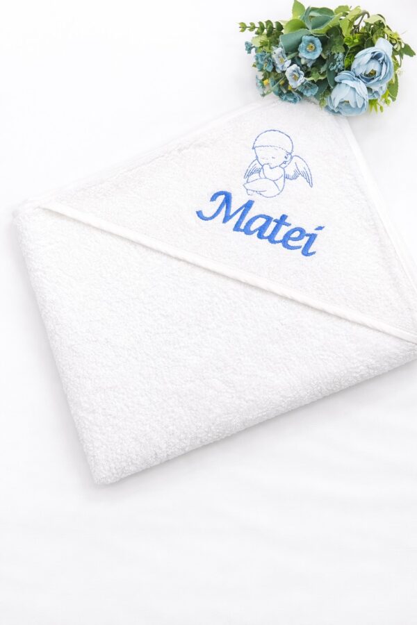 Prosop alb botez baieti personalizat