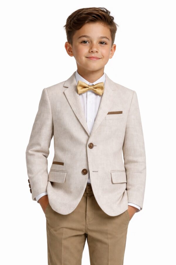 Costum elegant pentru copii 2-7 ani bej