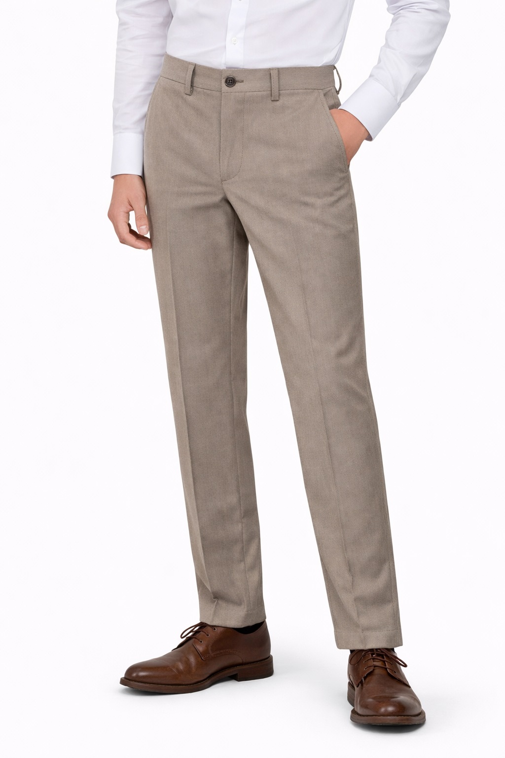 Pantaloni eleganți băieți EXCELLENCE bej1
