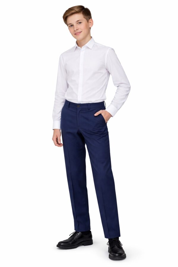 Pantaloni eleganți băieți EXCELLENCE bleumarin