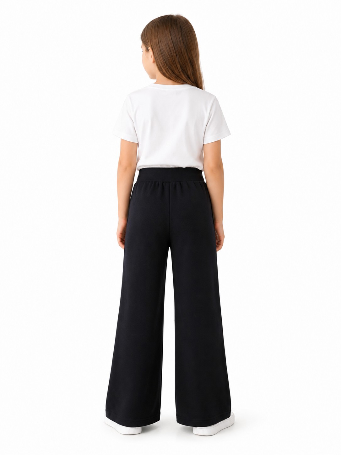 Pantaloni negri fete evazati CORINA 2