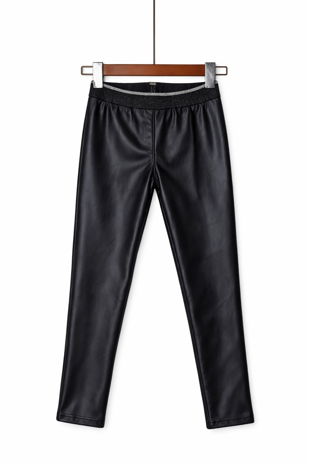 pantalon piele eco fete negri