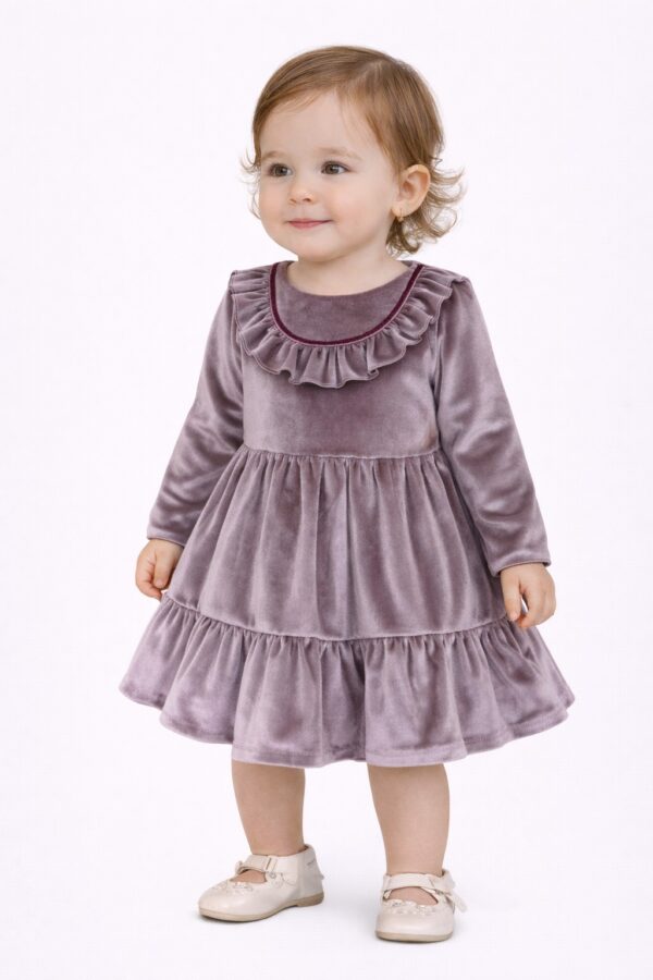 Rochie catifea fete 1 an LEONTINA