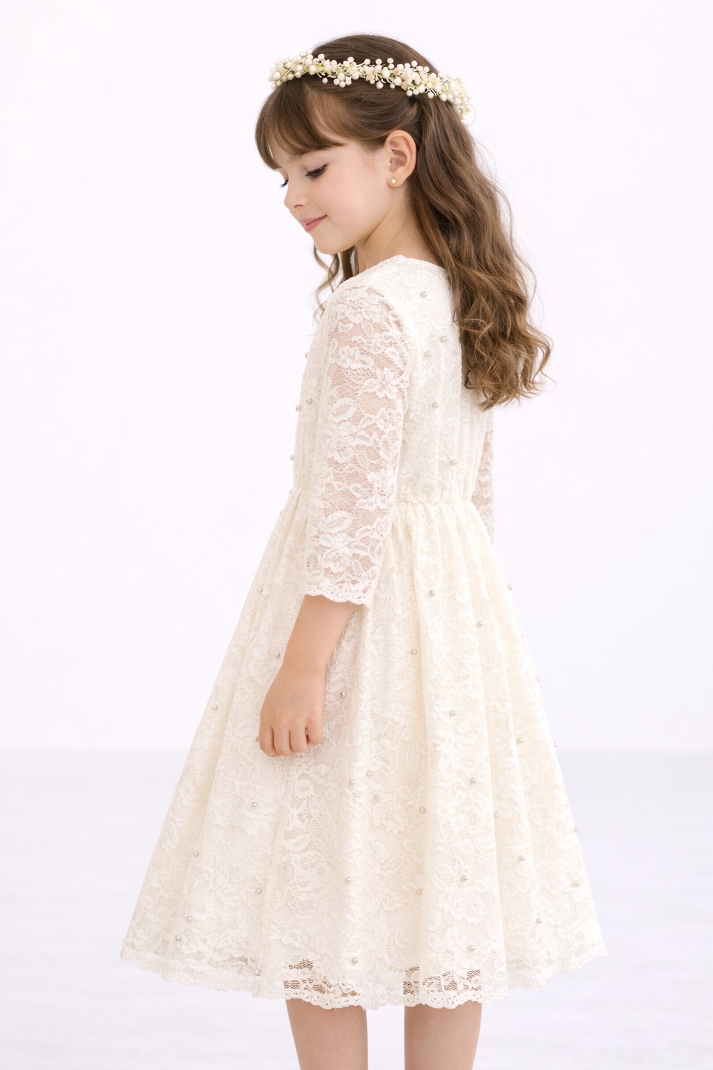 Rochie ivory fete elegantă ADINA1