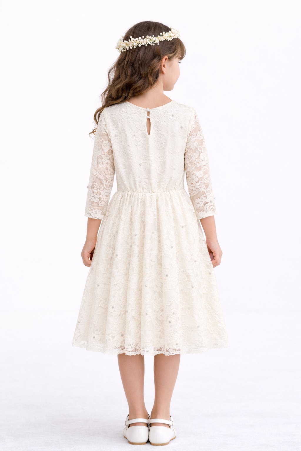 Rochie ivory fete elegantă ADINA3