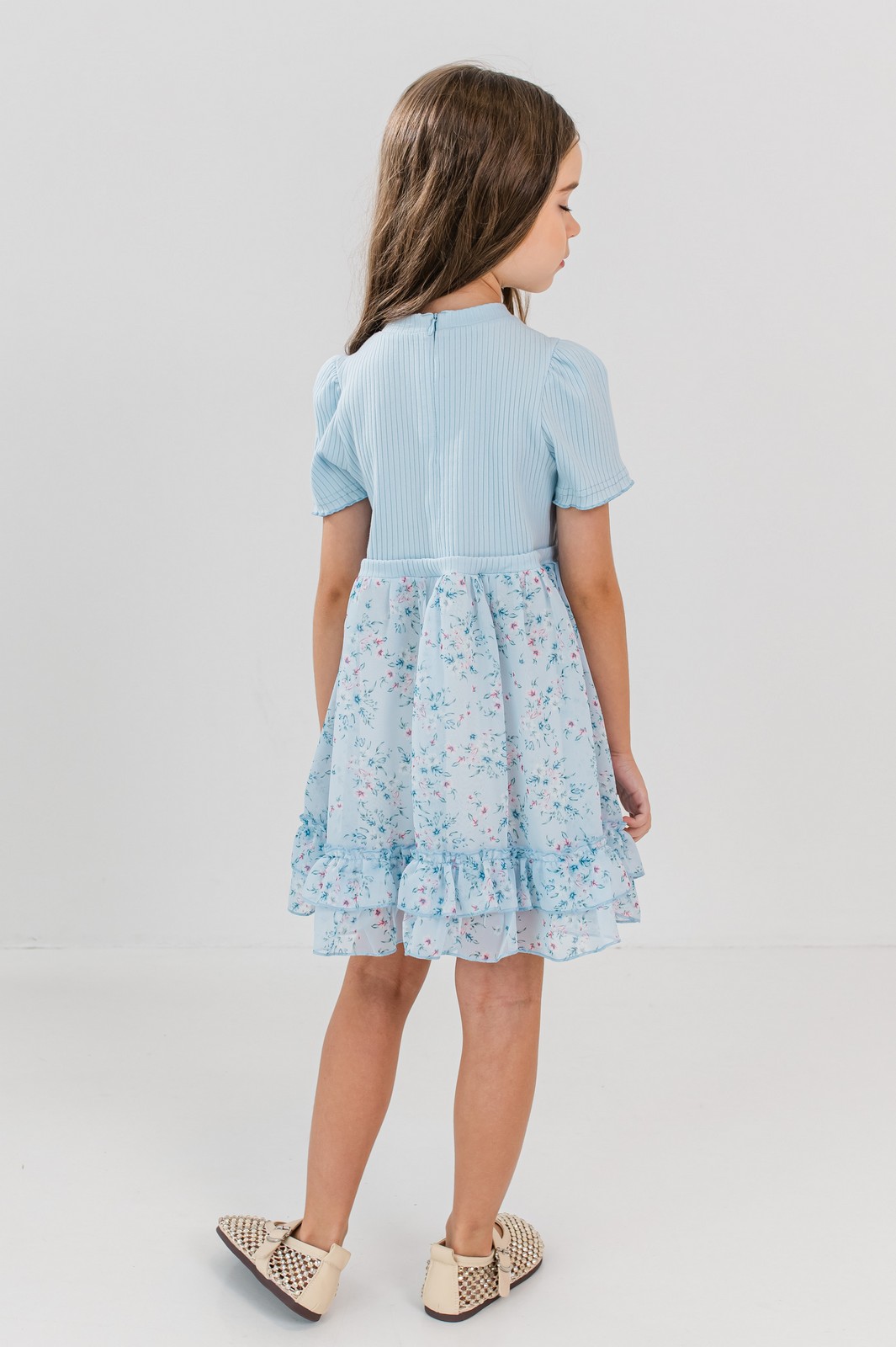 rochita cu tulle fete Sabina blue (2)