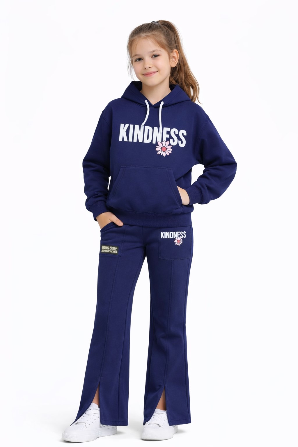 trening fete bumbaccu pantaloni evazati kidness