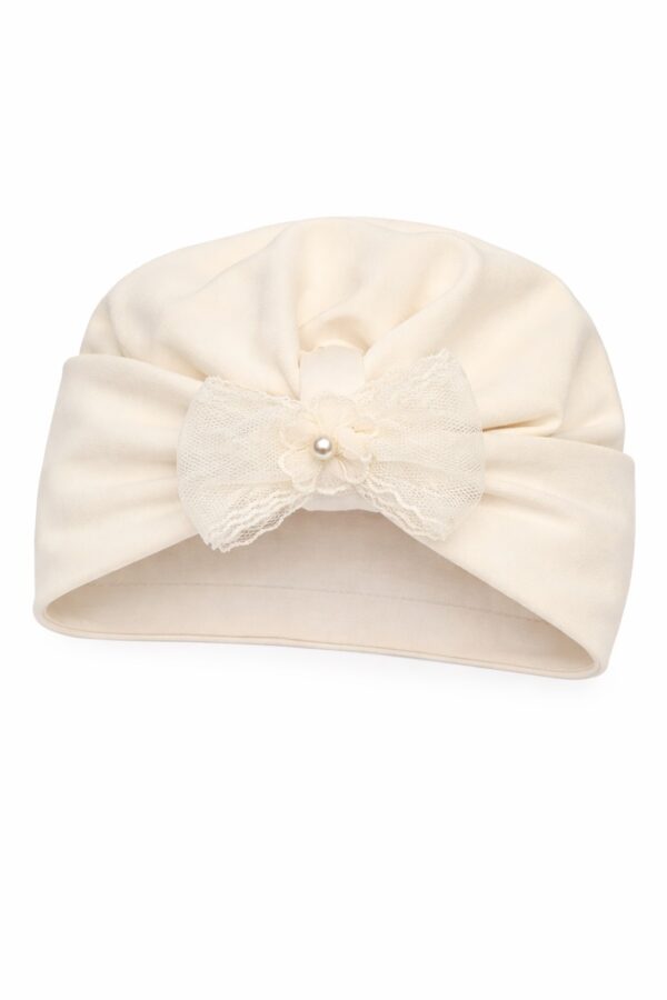 Turban fete botez CARLA crem