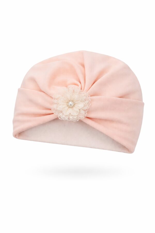 Turban fete botez CARLA roz