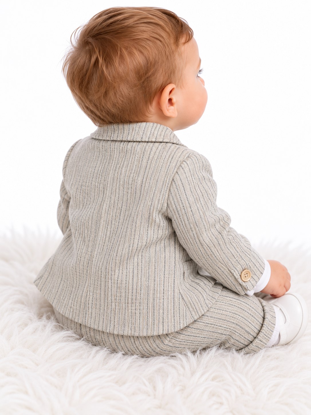 costum botez baieti CAROL bej ajurat1