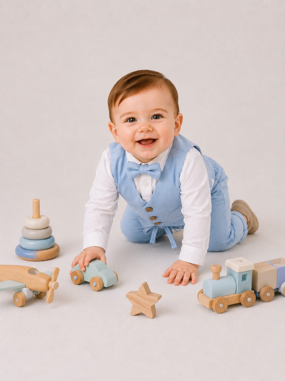costum botez baieti MARCO albastru3