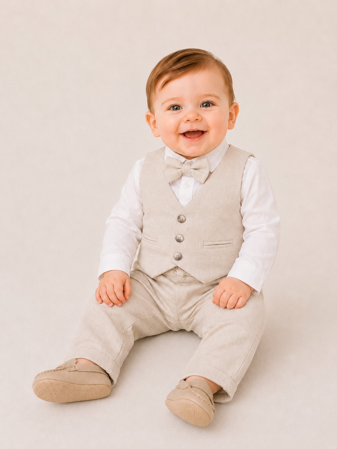 costum botez baieti MARCO bej