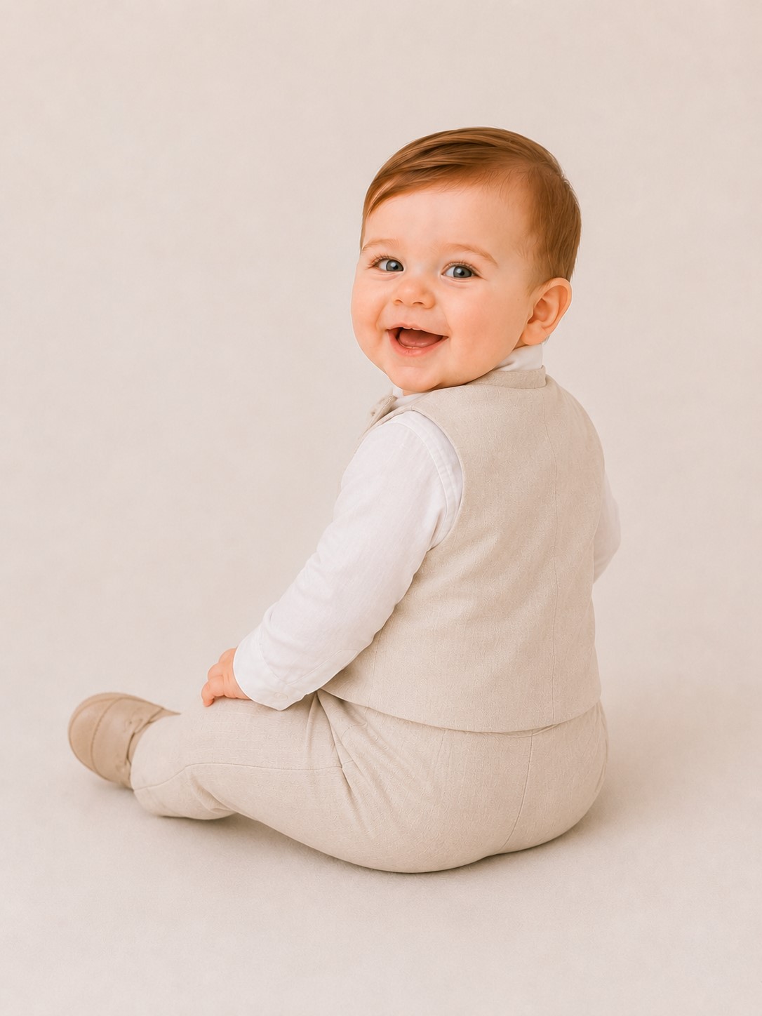 costum botez baieti MARCO bej1