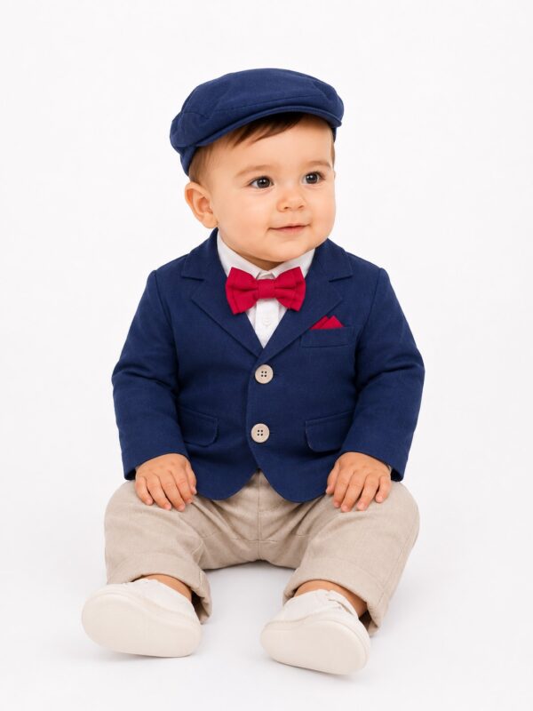 Costum botez baieti NOA bleumarin