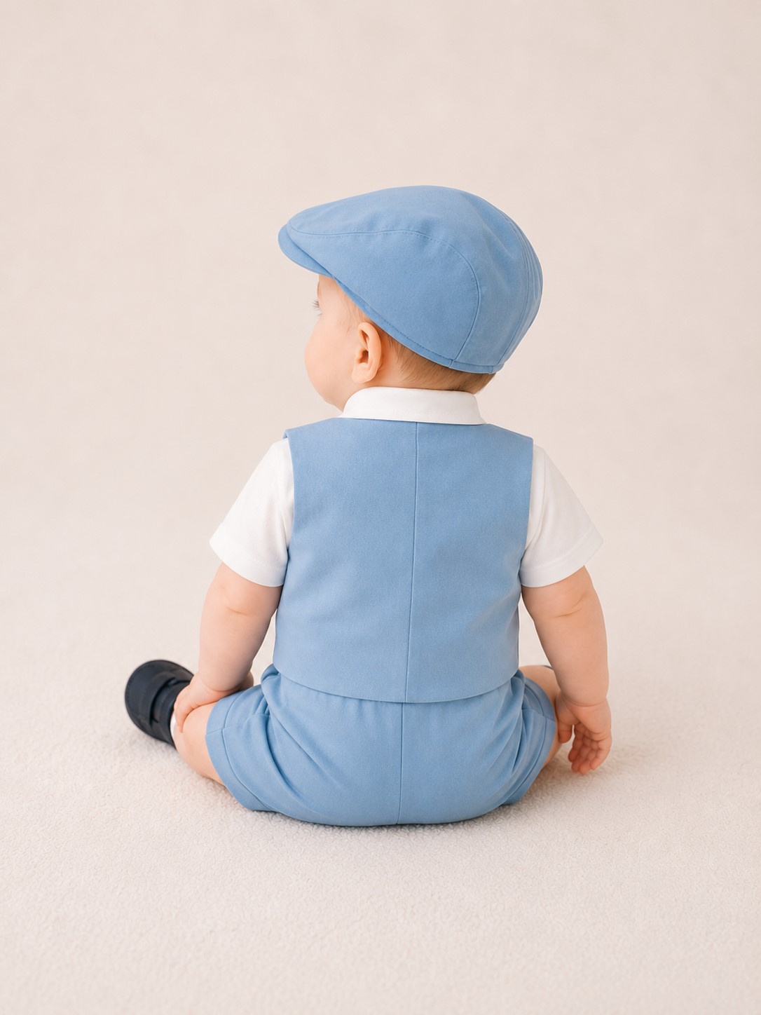 costum botez baieti catalin bleu
